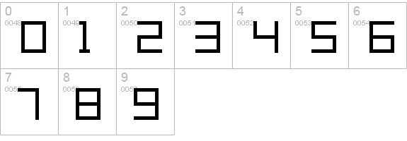 Grixel Acme 9 Regular Xtnd numbers 0-9 preview