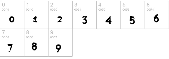 Grudge numbers 0-9 preview