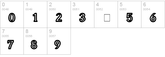 Gubbröra numbers 0-9 preview