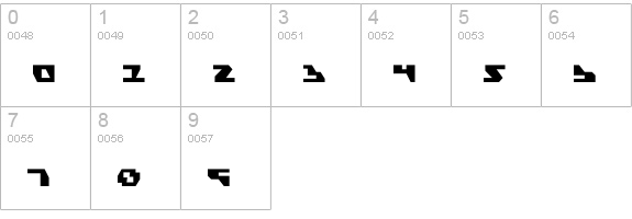 Gyrfalcon numbers 0-9 preview