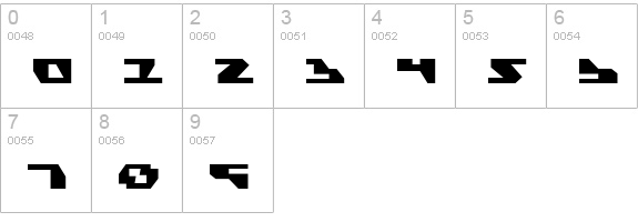 Gyrfalcon Expanded numbers 0-9 preview