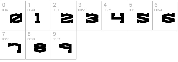 Gyrose BRK numbers 0-9 preview