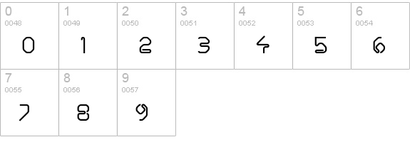 Hairpin numbers 0-9 preview