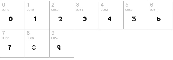 Half Project Logo numbers 0-9 preview