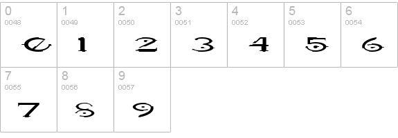HaloRegular numbers 0-9 preview