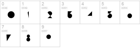 Hamburg numbers 0-9 preview