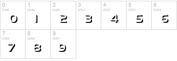 HandelGotOnlShaDLig numbers 0-9 preview