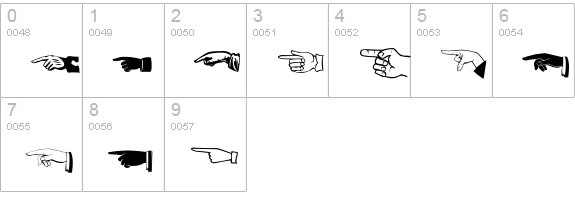 Handmade numbers 0-9 preview