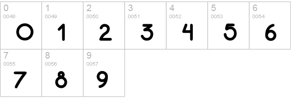 Happines numbers 0-9 preview