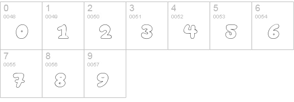 Happy brown cat numbers 0-9 preview