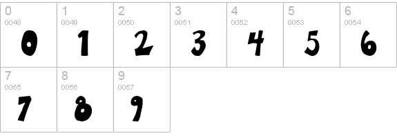 Happy Hero numbers 0-9 preview