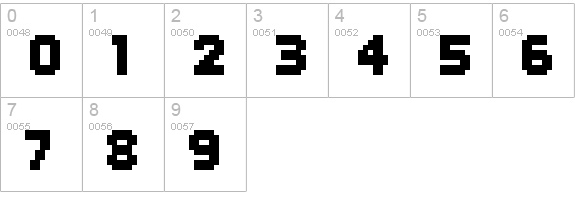 header 08_65 numbers 0-9 preview