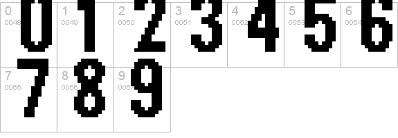 header 17_67 numbers 0-9 preview