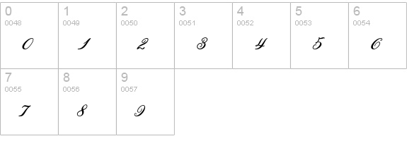 Helinda Rook Std numbers 0-9 preview