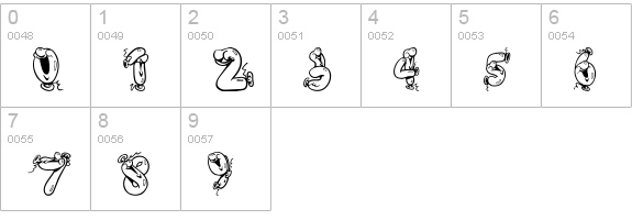 Helium Heaven numbers 0-9 preview