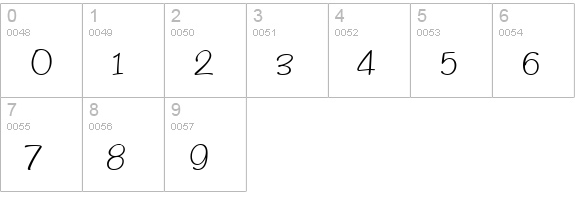 Helmsley Regular numbers 0-9 preview