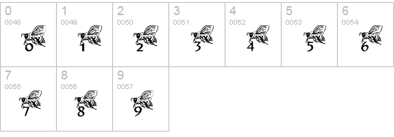 Helpful Hunny Bee numbers 0-9 preview