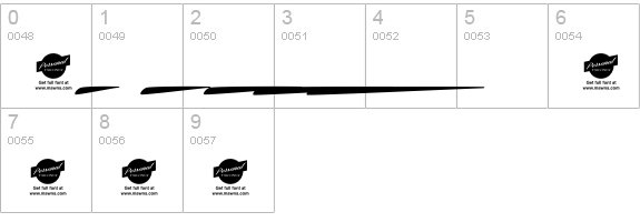 Hemmet Personal Use Only numbers 0-9 preview