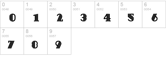 Hotel MN  numbers 0-9 preview