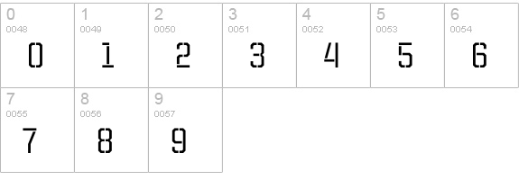 HouseSampler-UnitedStencil numbers 0-9 preview