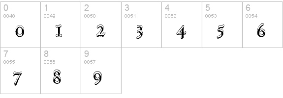 Hultog Snowdrift numbers 0-9 preview