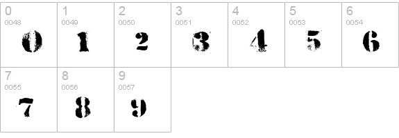 HVD Peace numbers 0-9 preview