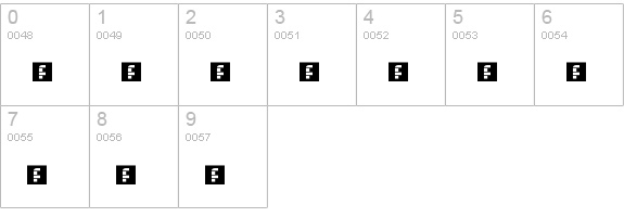 Hyperdigital numbers 0-9 preview