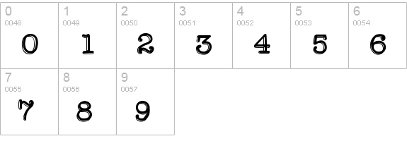 HypersoberClean numbers 0-9 preview