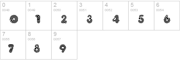 Hypmotizin numbers 0-9 preview