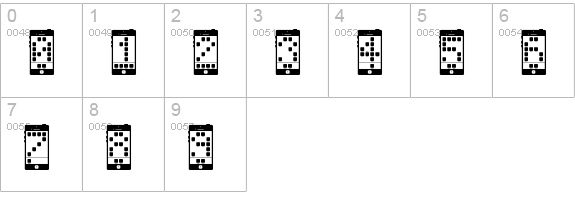 I Phone, You Phone Regular numbers 0-9 preview