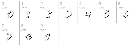 I Want My TTR! Shadow numbers 0-9 preview