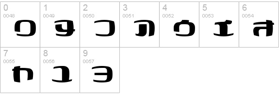 I2Cocoon numbers 0-9 preview