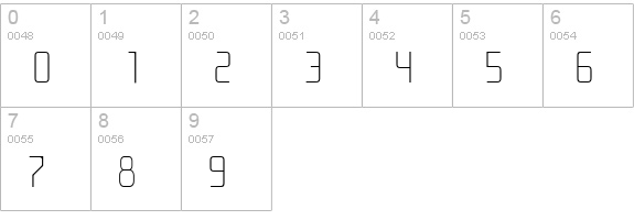 Icklips numbers 0-9 preview
