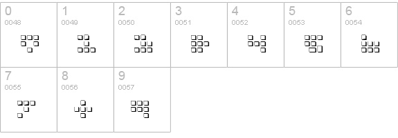 Iconian 3D numbers 0-9 preview