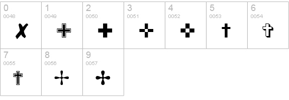 Iconic Symbols Ext numbers 0-9 preview