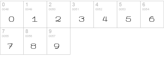 IggoliteMono numbers 0-9 preview