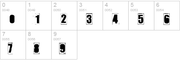 IKHIOOGLA2 numbers 0-9 preview