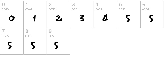 imitationDemo numbers 0-9 preview