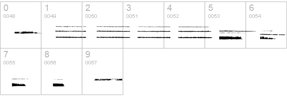 IndecisionLines numbers 0-9 preview