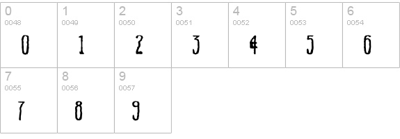 IndecisionStretched numbers 0-9 preview