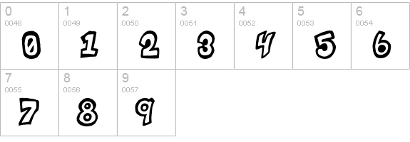 IndigoJoker numbers 0-9 preview