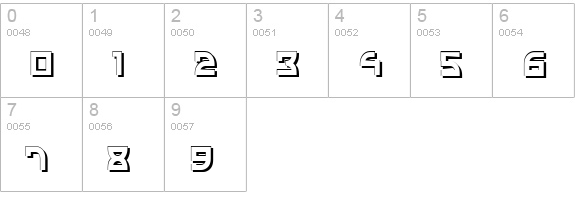 Individigital Shaded numbers 0-9 preview
