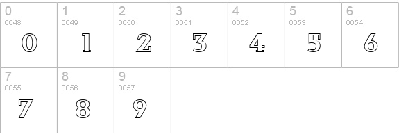 InfantylOut numbers 0-9 preview