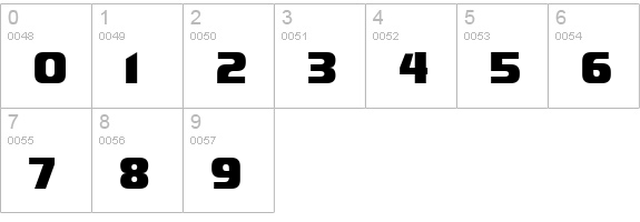 Infinite Justice Straight numbers 0-9 preview