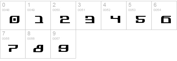 Infinity Formula numbers 0-9 preview