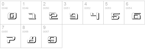 Infinity Formula Shadow numbers 0-9 preview