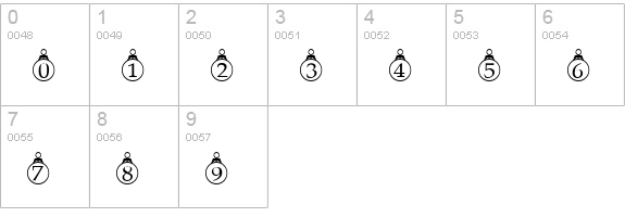 Initial Caps 4 Normal numbers 0-9 preview