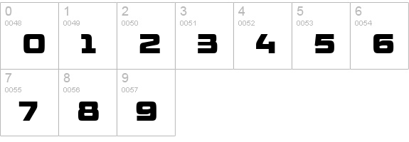 Injekuta Bl numbers 0-9 preview