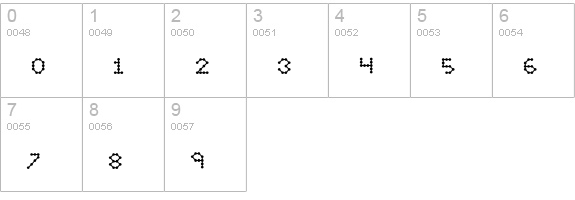 Inkblob numbers 0-9 preview