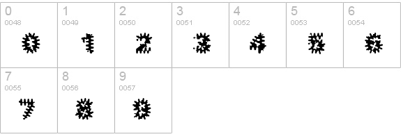 Inkblots numbers 0-9 preview